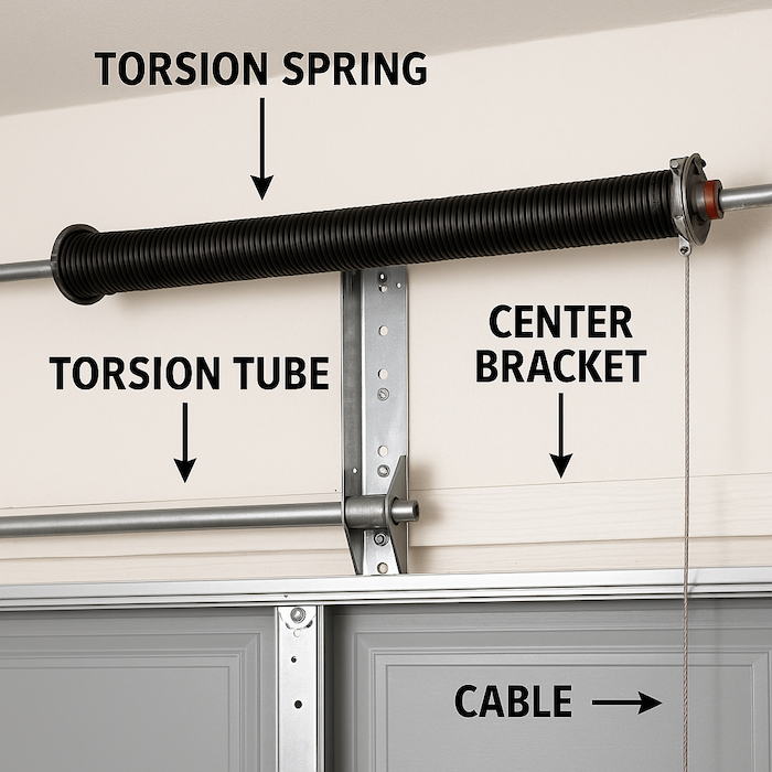 garage door parts diagram