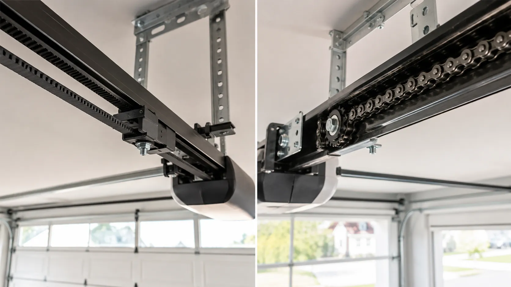 beltdrivevschaindrive-thedoordoctor belt drive vs chain drive openers