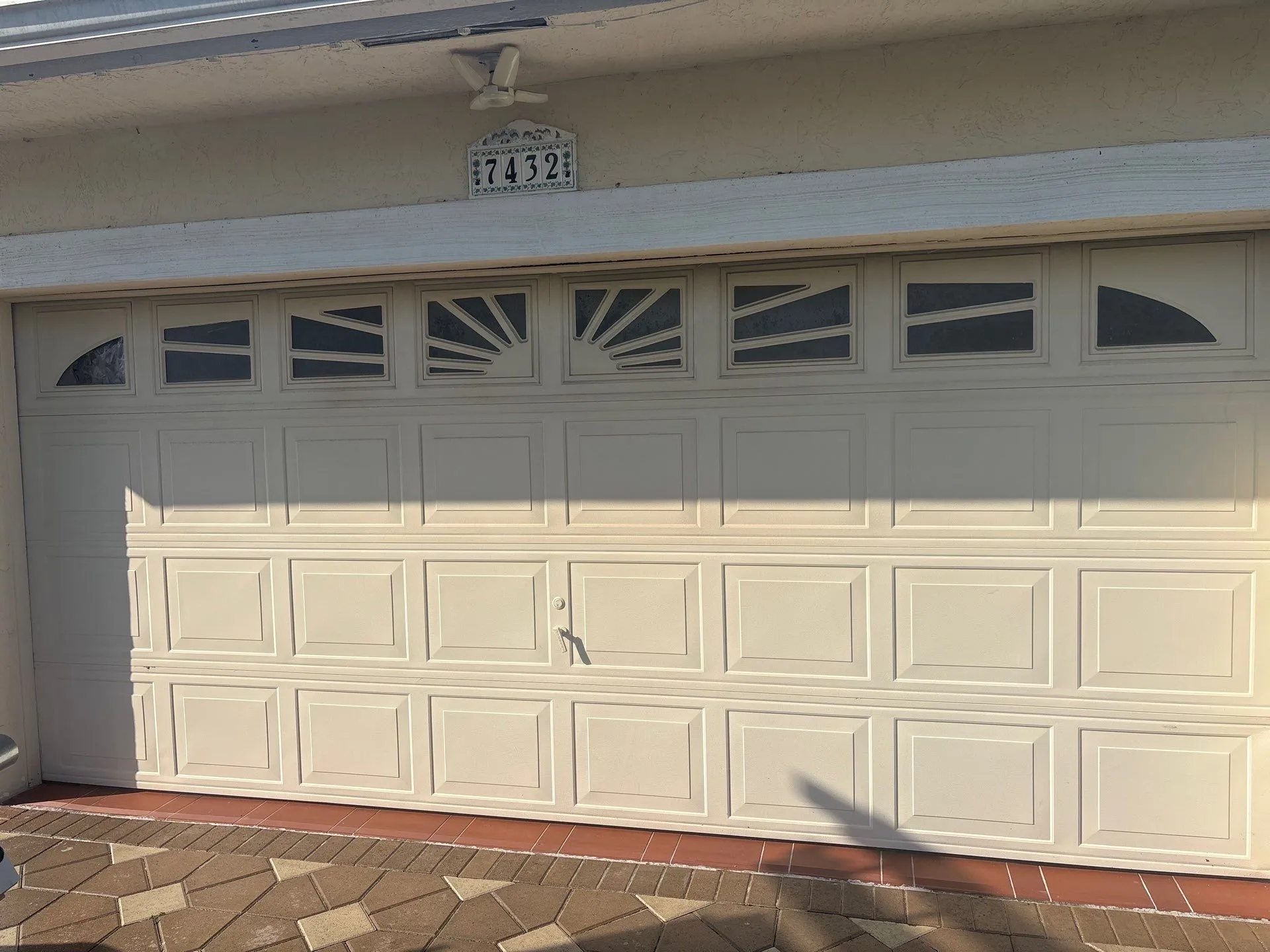 old double garage door